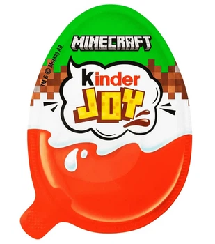 Шоколадное яйцо Kinder Joy Minecraft 20 г