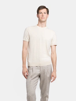 Футболка чоловіча Arber Crew-neck SS120 M зріст 4 бежевий (M09.59.60.622)