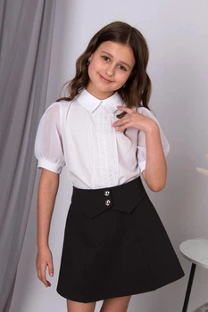 Юбка для девочки Mevis 5748 02 134 см черный
