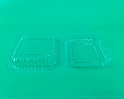 Крышка из PET пластика для алюминиевого контейнера SP84L, 100 шт, прямоугольная для еды, доставки и хранения, плотная посадка