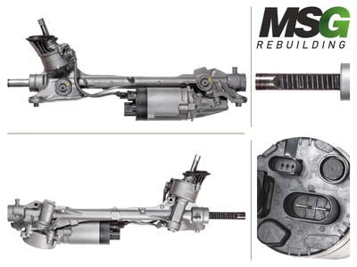 Рулевая рейка с ЭУР VW Golf VIII 19-, Audi A3 20-, SEAT Leon 20- BOSCH VW433.NL00.OEM (5WB423051AG, 5WB423051AJ, 5WB423053T)