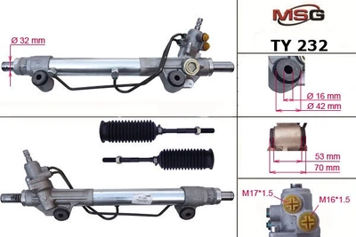 Рулевая рейка с ГУР Toyota FJ Cruiser 06-16, Toyota 4Runner 09-, Toyota Land Cruiser Prado 150 09- MSG TY232 (44200-60221, 44200-60230, 4425060230)