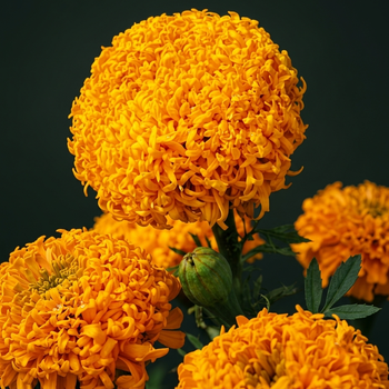 Семена Бархатцы прямостоячие 'Clinton', Tagetes erecta 10 шт/уп