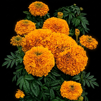 Насіння Чорнобривці розлогі Golden Time, Tagetes patula 10 шт/уп