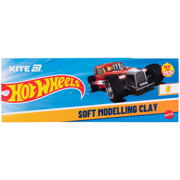 Пластилін восковий, 6 кольорів, 120 г Hot Wheels HW25-081 Kite
