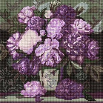 Алмазная мозаика Идейка «Мелодия лепестковых красок» 40×40 см (AMO20038)