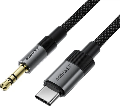 Аудиокабель Acefast J11 USB-C to 3.5 мм audio adapter cable Black (6974316285274)