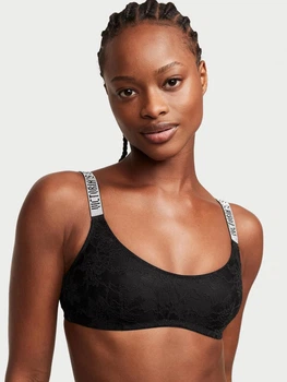 Бюстгальтер без косточек кружевной Victoria's Secret 105050829 M Черный (1160761640)