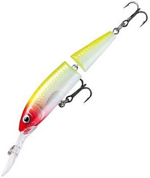 Воблер Rapala Jointed Deep Husky Jerk SP 120 mm 14 g 2.4-4 m White/Lime Green (1102-JDHJ12 CLN)