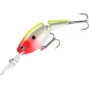 Воблер Rapala Jointed Shad Rap Rattlin Suspen 8 g 5 cm 1.8-3.9 m Grey/Lime (1102-JSR05 CLN)