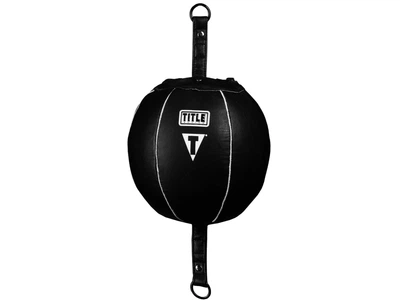 Пневматична груша на розтяжках TITLE Double End Bag 9'' (23 см) чорний (3425)