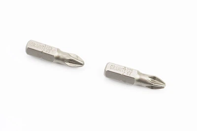 Біта до шуруповерта PZ2 25 мм 1/4" S2, 2 шт, GRANITE