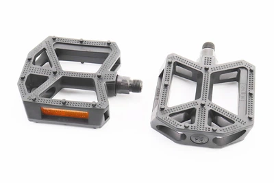 Педали для BMX 9/16" (109x96x30 мм) пластиковые, чёрные B289DU Wellgo