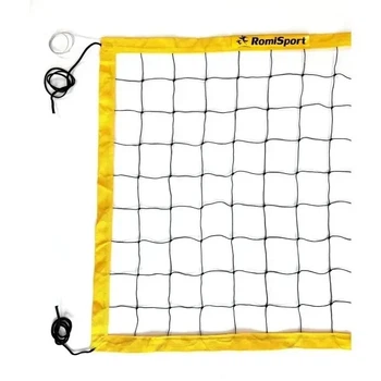 Сітка волейбольна Romi Sport 0,27 см, 850 см, жовта
