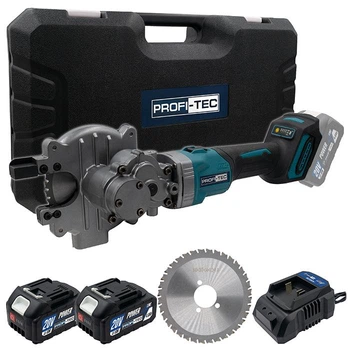 Аккумуляторный резак для арматуры PROFI-TEC PSC1120 - 620 Н/мм² 2200 об/мин 2 Диска в комплекте 2 х PT2040MP (4.0Ач), зарядное устройство, кейс