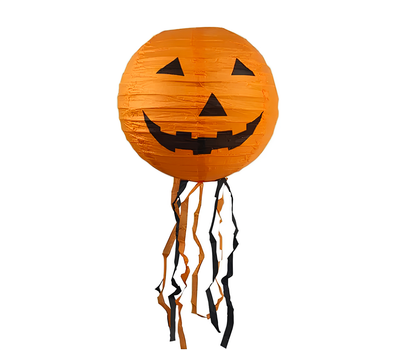 Паперова Підвісна Кулька-Ліхтар Гарбуз 25 см Halloween