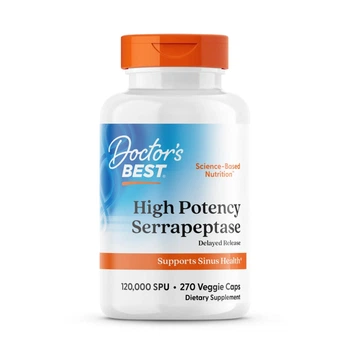 Серрапептаза Doctor's Best 120000 SPU 270 веганских капсул