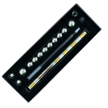 Ручка магнітна конструктор Polar Pen gold-silver