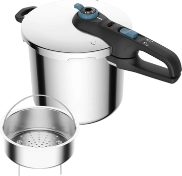 Szybkowar Tefal Secure Trendy z koszykiem do gotowania na parze 8 l (3045384363447)