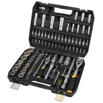 Набор насадок торцевых и бит 1/4", 1/2" 94шт CrV пластик 380х285х75 мм
