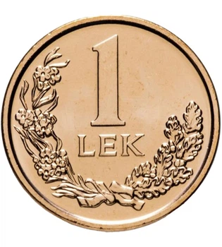 Монета 1 лек Албанія 2013 рік UNC