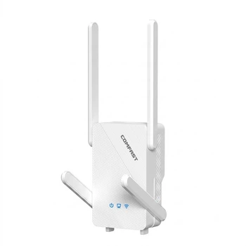 Wi-Fi репитер COMFAST CF-XR185 V2 Wi-Fi 6 AX3000 двухдиапазонный 2.4/5 ГГц с гигабитным Ethernet, 2974 Мбит/с, белый