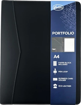Папка ділова ForOfis 91821 з блокнотом Чорна (4030969918210)