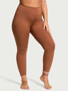 Спортивні штани для фітнесу високі жіночі Victoria's Secret 32873985 XS Коричневі (1159862538)