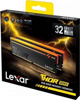 Pamięć RAM Lexar DDR5-6000 32GB PC5-48000 (Kit of 2x16384) Thor RGB Gen 2 (LD5U16G60C38BV-RGD)