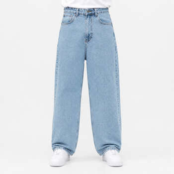 Джинси чоловічі широкі Lyle&Scott блакитні 33 (1027-240-2)