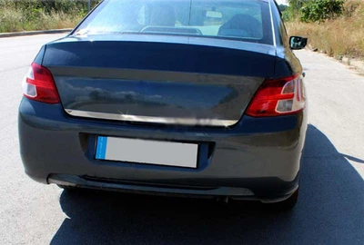 Накладка хромована на кромку багажника (нерж) Peugeot 301 2012-, Carmos 64529585