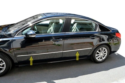 Накладки хромированные на молдинги дверей (4шт, нерж) Peugeot 508 Sd 2010-2018, Carmos, 6456759