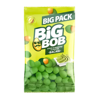 Арахис Жареный Big Bob в Хрустящей Оболочке со Вкусом Васаби 90g