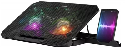 Podstawka chłodząca Defender NS-510 RGB 15.6" z 2 wentylatorami i hubem USB (4745090828153)