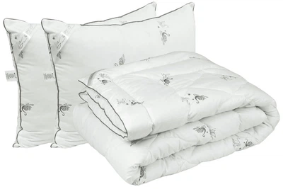 Комплект Руно одеяло 200x220см и 2 подушки 50x70см (925.52_Silver Swan)