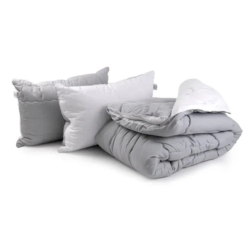 Комплект Руно Grey White одеяло 172x205см и 2 подушки 50x70см (172.52_Grey White)