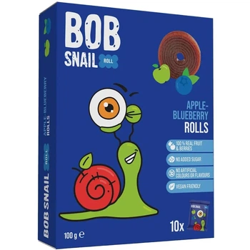 Натуральные конфеты яблочно-черничные Bob Snail 10 г
