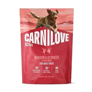 Корм сухой Carnilove Active Venison & Reindeer & Wild Boar Active Adults для активных собак, оленина и дикий кабан 1,5 кг