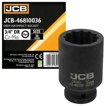 Головка ударна глибока 3/4" 36 мм (12-гр.) - 59836 JCB
