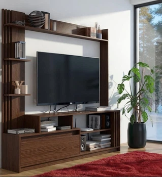Стенка для ТВ Брайт, Горка в гостиную Мастер Форм 1700х325х1700 h Мастер Форм 20630 ДСП Венге магия (правосторонняя) 20630
