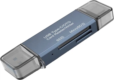 Картрідер Zenwire BYL-2218TU Adapter 4 in 1 USB 3.0 USB-C SD + MICRO SD Blue (5904507529130)
