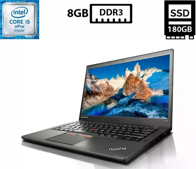Ноутбук Lenovo ThinkPad T450s 14" TN 1600x900 Core i5-5300U 2.30GHz 8GB DDR3 SSD 180GB HD Graphics 5500 Камера (LT450sR8S180A) Б/У
