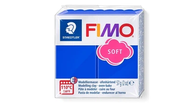 Полімерна глина Fimo Soft 57 р. синя блискуча (8020-33)