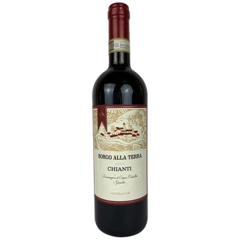 Вино Borgo Alla Terra К'янті червоне сухе 12.5% 0.75 л (Італія)