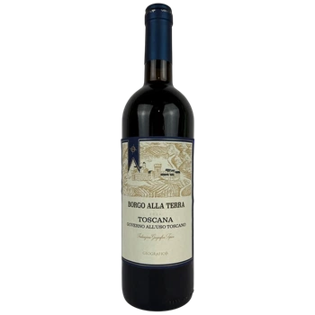 Вино Borgo Alla Terra Toscana червоне сухе 13% 0.75 л (Італія)