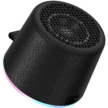 Bluetooth колонка Hoco HC49 Shine 8W ABS-пластик 6x6x5 см Чёрная