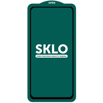 Защитное стекло 5D SKLO для Xiaomi Poco X8 Pro 0,33 мм черное закаленное стекло