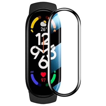 Полімерна плівка 3D для Xiaomi Mi Band 9 повна поклейка 0,25 мм чорна