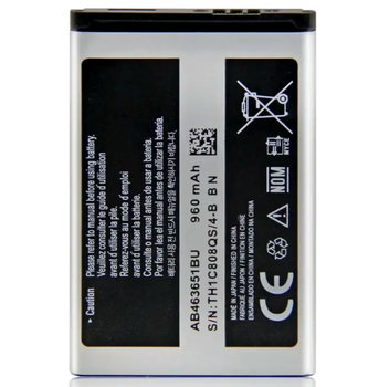 Акумулятор AB463651BU для Samsung C3322 літій-іонний 960 мА·год для стабільної роботи телефона
