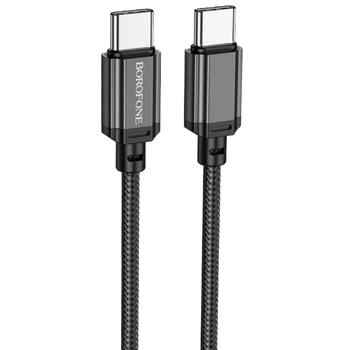 Дата кабель Borofone BX87 Type-C to Type-C 60W (1m) (Black) (258160)